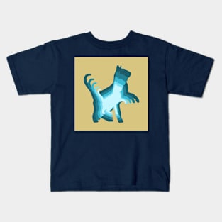 Dusty blue cats Kids T-Shirt